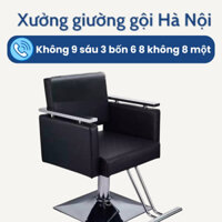 Ghế Cắt Tóc Nam Nữ Tay Vịn Ghế cắt tóc xoay nâng hạ có gạt để chân - Dùng trong Salon