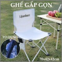 Ghế câu cá gấp gọn kèm túi đựng, ghế xếp gọn du lịch, camping, cắm trại