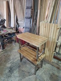 Ghế chân Inox mặt gỗ thông