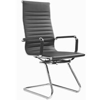 Ghế chân quỳ bọc da lưng kẻ