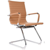 Ghế chân quỳ bọc da vằn nâu vàng