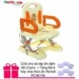Ghế cho bé tập ăn dặm AB (Cam)  + Tặng Bộ 6 hộp chia thức ăn Richell RC98108