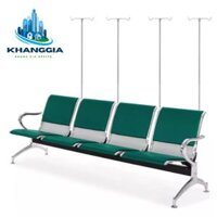 Ghế chờ bệnh viện, phòng khám có cây treo truyền dịch: GBC03