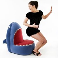 Ghế con cá mập, đã có hạt đậu bean,có sẵn- siêu dễ thương-Ghế Beanbag Baby Shark giúp bé sáng tạo, chơi trong căn phòng