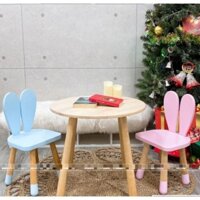 Ghế con hươu và thỏ cho bé bằng gỗ. ghế ngồi cho bé