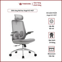 Ghế công thái học Angel A2-H07 thương hiệu Chairking - Khung nhựa PP, lưng lưới, chân hợp kim nhôm không han gỉ