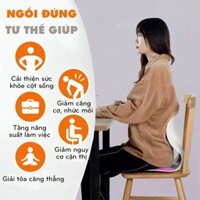 Ghế công thái học chống gù lưng, ghế văn phòng giúp ngồi thẳng lưng phù hợp trẻ em, sinh viên Ecomax