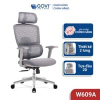 Ghế công thái học Ergonomic GOVI Win W05A - Khung ghế chắc chắn, vải lưới nhập khẩu thoáng mát, thiết kế tinh tế - Đen