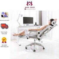 Ghế công thái học Ergonomic cao cấp nệm cao su, có gác chân, ghế làm việc thiết kế tốt cho sức khỏe