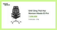 Ghế Công Thái Học Manson Hbada E3 Pro