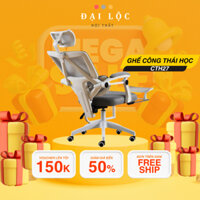 Ghế Công Thái Học Xoay Văn Phòng CTH-27 Có Tựa Đầu Gác Chân Cao Cấp