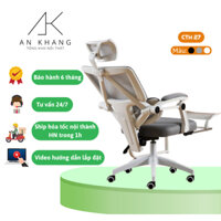 Ghế Công Thái Học Xoay Văn Phòng CTH-27 Có Tựa Đầu Gác Chân Cao Cấp