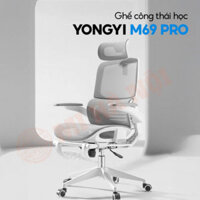 Ghế công thái học Yongyi M69 Pro – Góc nghiêng lớn 135°, tay vịn 3D linh hoạt