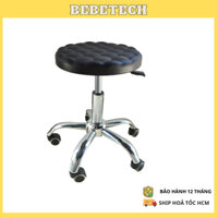 Ghế da đôn hơi xoay 360 chân cao cấp nâng hạ cao thấp có bánh xe nệm êm cho kỹ thuật viên spa
