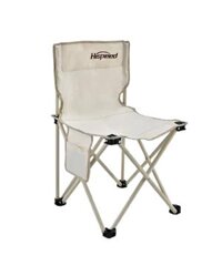 Ghế Dã ngoại Cắm trại gấp gọn Ghế xếp cao cấp trắng ngà bọc nhựa Hispeed, vải oxford 600D