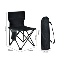 Ghế Dã Ngoại, Ngồi Câu Cá, Cắm Trại, Đi Du Lịch Có Tựa Lưng - Ghế Xếp Thư Giãn Gấp Gọn Có Túi Hông Đựng Đồ Tiện Lợi