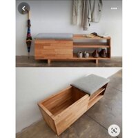Ghế dài kết hợp thùng để đồ và để giày dép đa năng