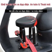 Ghế đặt trước kèm dây cột và gối cho xe tay ga xe điện và xe đạp điện