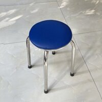 Ghế đẩu 4 chân inox 304 bọc nệm siêu dày siêu bền cao 50cm bảo hành lâu dài