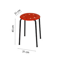 Ghế Đẩu Cao Chân Sắt Nhựa Song Long