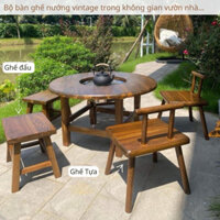 Ghế đẩu, Ghế Tựa gỗ Teak cao cấp