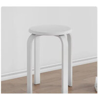 Ghế đẩu gia dụng Có thể xếp chồng lên nhau bằng gỗ rắn chắc Ghế tròn dày Phòng ăn Ghế đẩu bằng gỗ Phòng khách Ghế gỗ