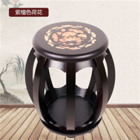 Ghế đẩu Guzheng Ghế đẩu tròn Guzheng Ghế đẩu gỗ rắn Guzheng Mô hình in đơn Mô hình bề mặt trơn Guzheng Ghế đẩu đàn piano