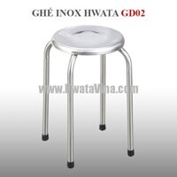 Ghế đẩu inox Hwata 280 GD02