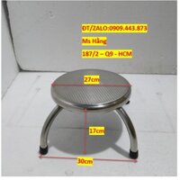 Ghế Đẩu Lùn Inox Để Nhà Tắm Nhà Bếp Cao 17cm - GĐ015I