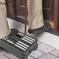 Ghế đẩu một bước POKINGE, Ghế đẩu bước di động an toàn cực rộng, Nền tảng bàn đạp cầu thang di động chống trượt Máy nâng bước di động trong nhà