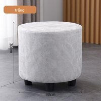 Ghế đẩu nhỏ nhà băng ghế nhỏ sofa phòng khách ghế đẩu mềm ghế đẩu nhỏ màu đỏ lưới