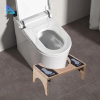 Ghế đẩu vệ sinh Squat bằng gỗ có thể gập lại cho ghế đẩu bô 7 inch