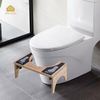 Ghế đẩu vệ sinh Squat bằng gỗ có thể gập lại cho ghế đẩu bô 7 inch