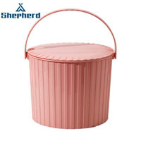Ghế đẩu xô tắm Shepherd làm bằng nhựa dày có nắp để tăng sức chứa và khả năng chịu lực mạnh
