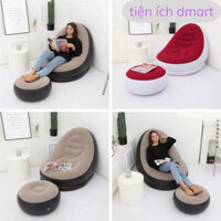 ghế đệm hơi hàng loại 1 siêu êm, ghế lười bơm hơi bọc nhung mềm mại thoải mái 6020
