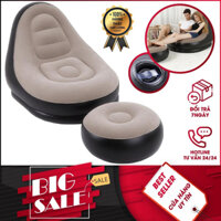 Ghế Đệm Hơi Tựa Lưng, Sofa Hơi, Ghế Đệm Hơi cao cấp, Kèm Bơm điện 2 chiều siêu êm ái