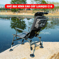 Ghế Địa Hình Lianqiu C18 Chính Hãng- Ghế Câu Cá Cao Cấp, Kèm Balo TF