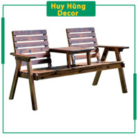 Ghế Đôi Ngồi Thư Giãn,Ghế Gỗ Ngồi Ngoài Trời Bằng Gỗ Thông