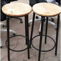 Ghế đôn cao su không tựa, ghế quầy bar, ghế deocr chân sơn sắt tĩnh điện ( giá xưởng)