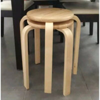 Ghế đôn chân gỗ, ghế đôn gỗ cao su, quán cà phê, trà sữa