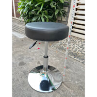 Ghế đôn chân mâm cao 42-55cm ghế nâng hạ xoay tròn ghế spa