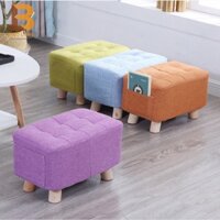 Ghế đôn dài chữ nhật, Ghế sofa đơn nhỏ gọn tiết kiệm diện tích có thể dùng để trang điểm, decor phòng