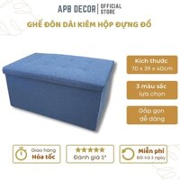 Ghế đôn dài kiêm hộp đựng đồ phong cách Thụy Điển, chất liệu cao cấp - APB Decor