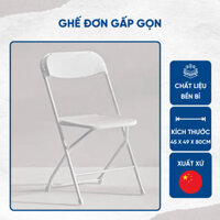 Ghế Đơn Gấp Gọn Nhiều Màu Chắc Chắn Siêu Bền Chân Bọc Cao Su Chống Trượt Chịu Tải 120kg