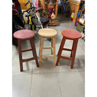 Ghế Đôn Gỗ Cao Su Ghép Cao 60cm ( 3 Màu )