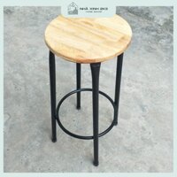 Ghế đôn gỗ cao su không tựa (Thường dùng cho quán trà chanh ,caffee)