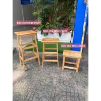 Ghế đôn gỗ mặt chữ nhật các loại