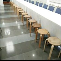 Ghế đôn gỗ mẫu ghế đơn giản cho không gian quán cafe