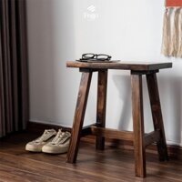 Ghế đôn gỗ vuông cao 45cm FEGO phù hợp ghế bàn ăn gia đình, quán cafe, cửa hàng, đôn trang trí