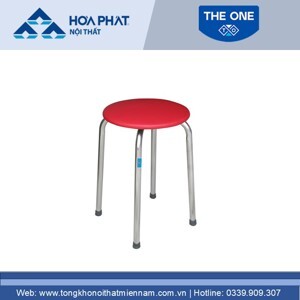 Ghế đôn Hòa Phát khung inox đệm mút bọc PVC GD01IPVC
